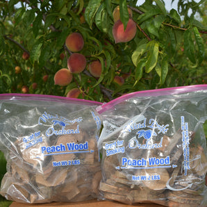 2 LB Bags of Peach Smoke Wood